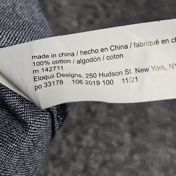 Eloquii Top Blouse Womens Size 20 Blue Wrap Long Sleeves Boho‎ Elevated Casual - Picture 6 of 9